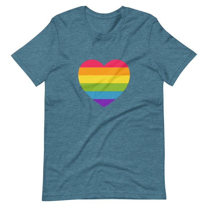 Rainbow Pride Heart T-Shirt T-shirts The Rainbow Stores