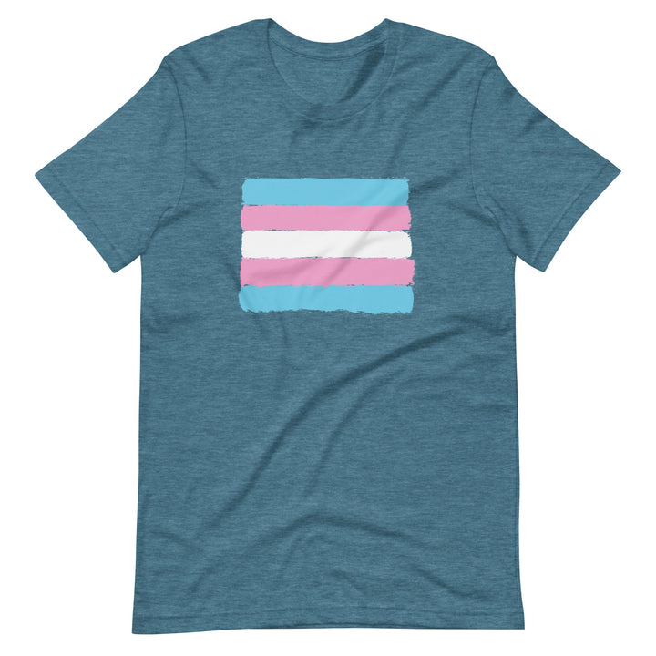 Hand Drawn Trans Pride Flag T-Shirt T-shirts The Rainbow Stores