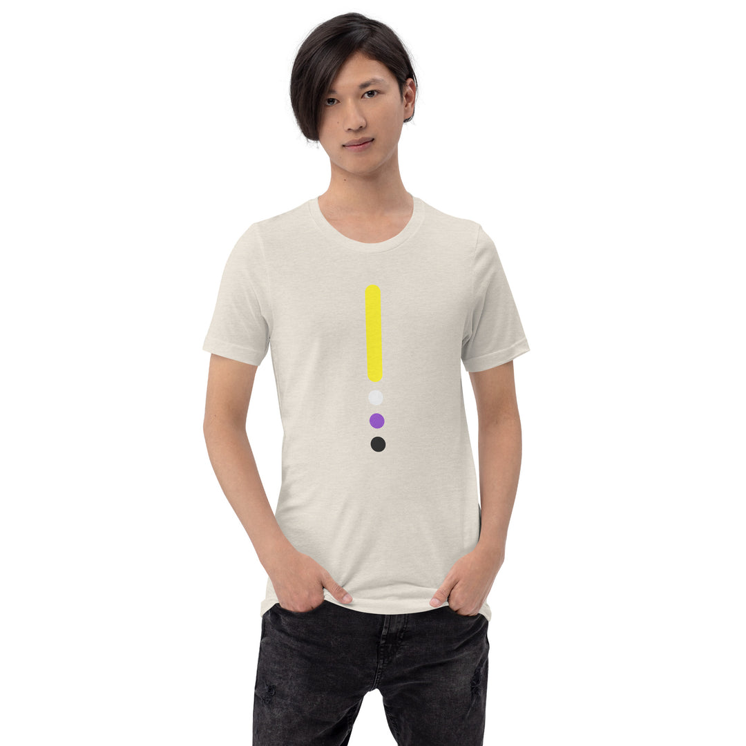 Non-binary Flag Dot Column T-Shirt T-shirts The Rainbow Stores