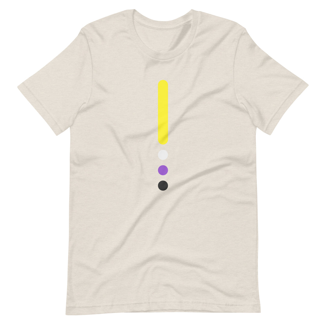 Non-binary Flag Dot Column T-Shirt T-shirts The Rainbow Stores