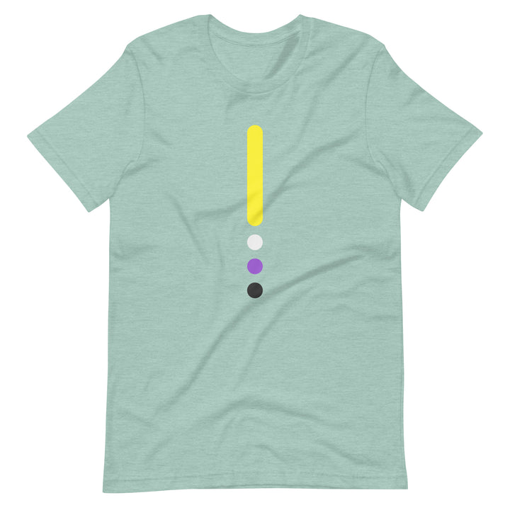 Non-binary Flag Dot Column T-Shirt T-shirts The Rainbow Stores