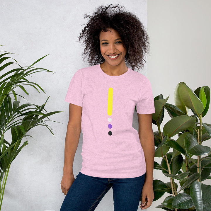 Non-binary Flag Dot Column T-Shirt T-shirts The Rainbow Stores