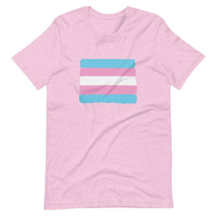 Hand Drawn Trans Pride Flag T-Shirt T-shirts The Rainbow Stores