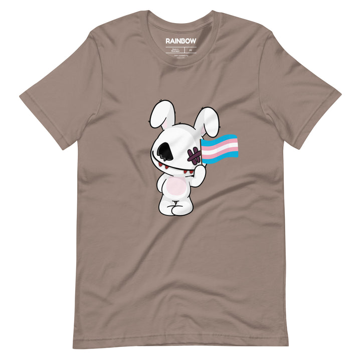 Deadly Bunny Trans Pride T-Shirt T-shirts The Rainbow Stores