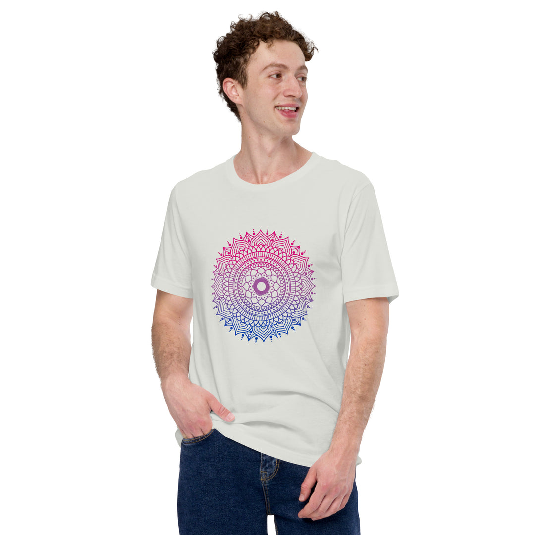 Bi Pride Mandala T-Shirt T-shirts The Rainbow Stores