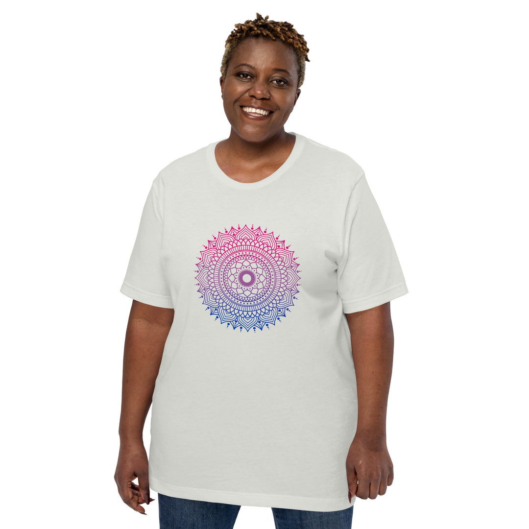 Bi Pride Mandala T-Shirt T-shirts The Rainbow Stores