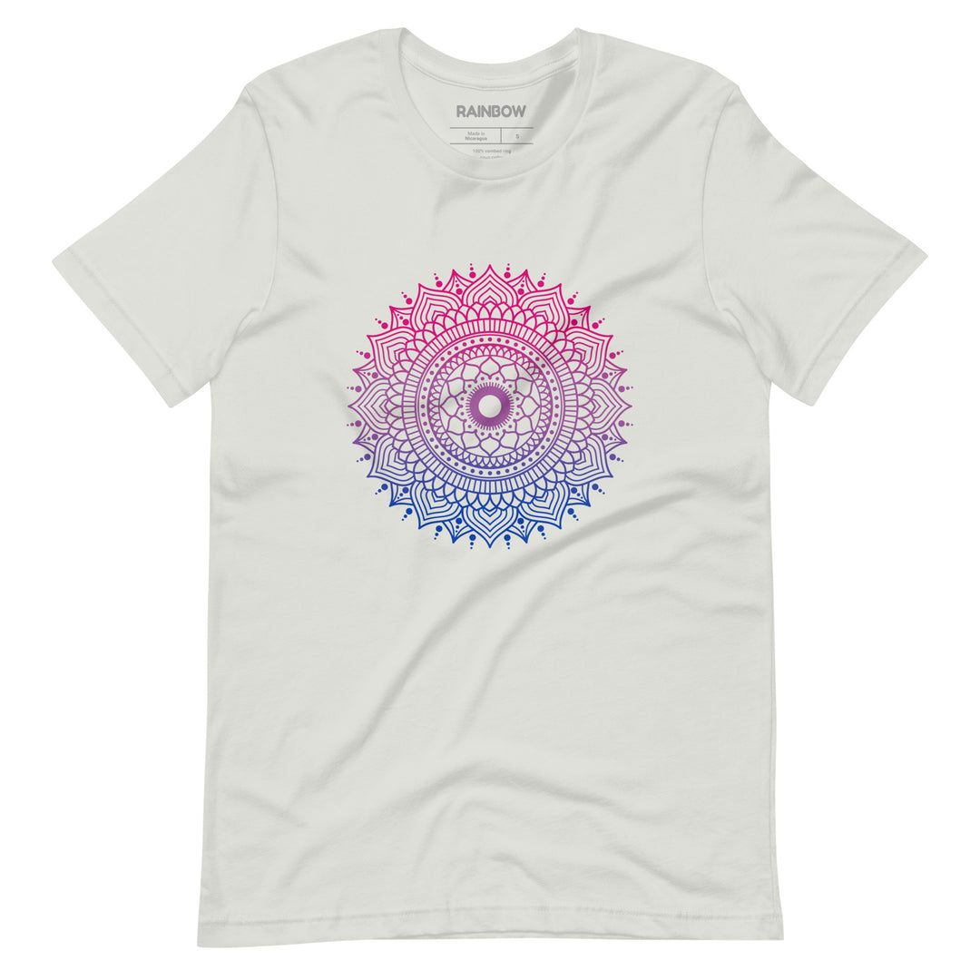 Bi Pride Mandala T-Shirt T-shirts The Rainbow Stores