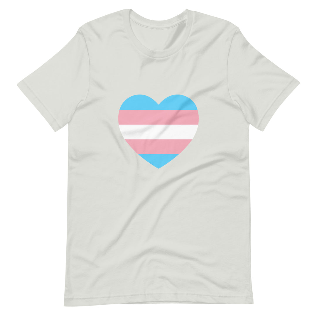 Trans Heart Flag T-Shirt T-shirts The Rainbow Stores