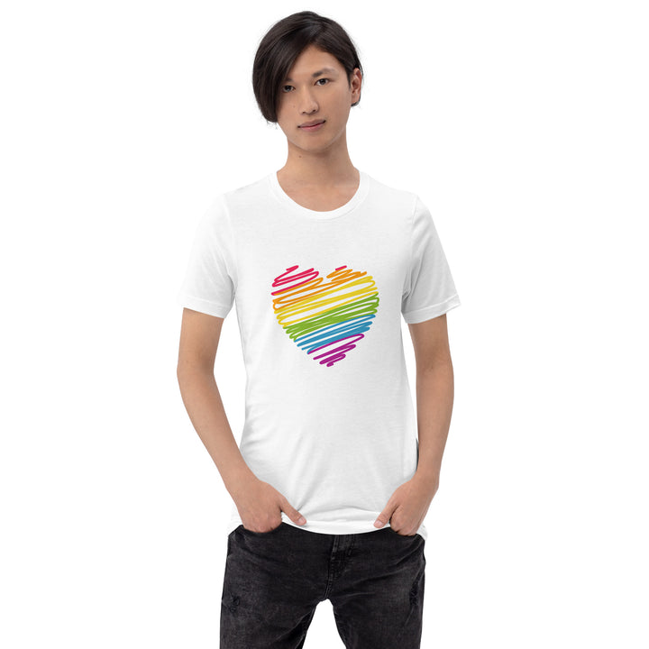 Rainbow Scribble Heart T-Shirt T-shirts The Rainbow Stores