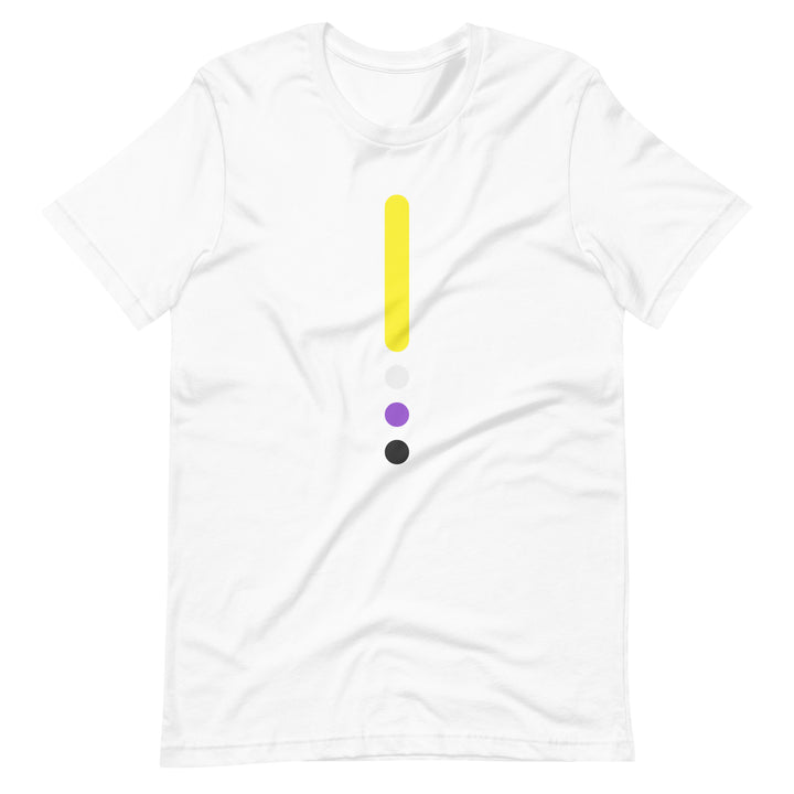 Non-binary Flag Dot Column T-Shirt T-shirts The Rainbow Stores