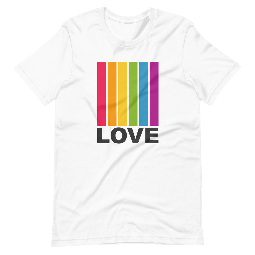 Bright Love Lines T-Shirt T-shirts The Rainbow Stores