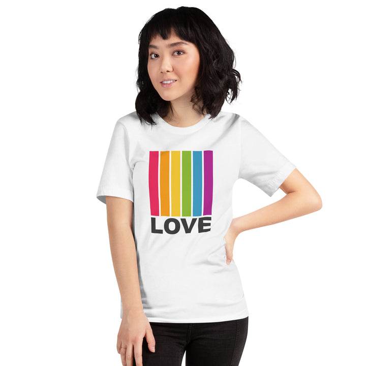 Bright Love Lines T-Shirt T-shirts The Rainbow Stores