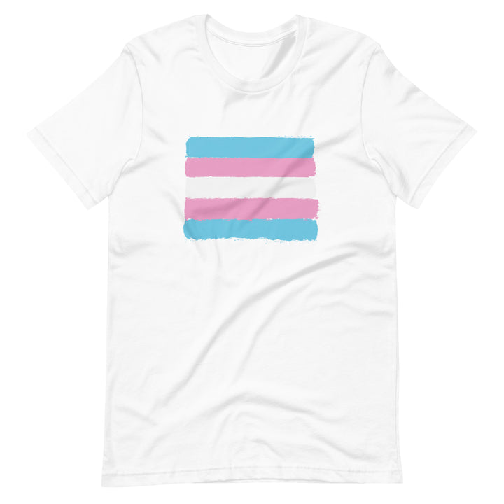 Hand Drawn Trans Pride Flag T-Shirt T-shirts The Rainbow Stores