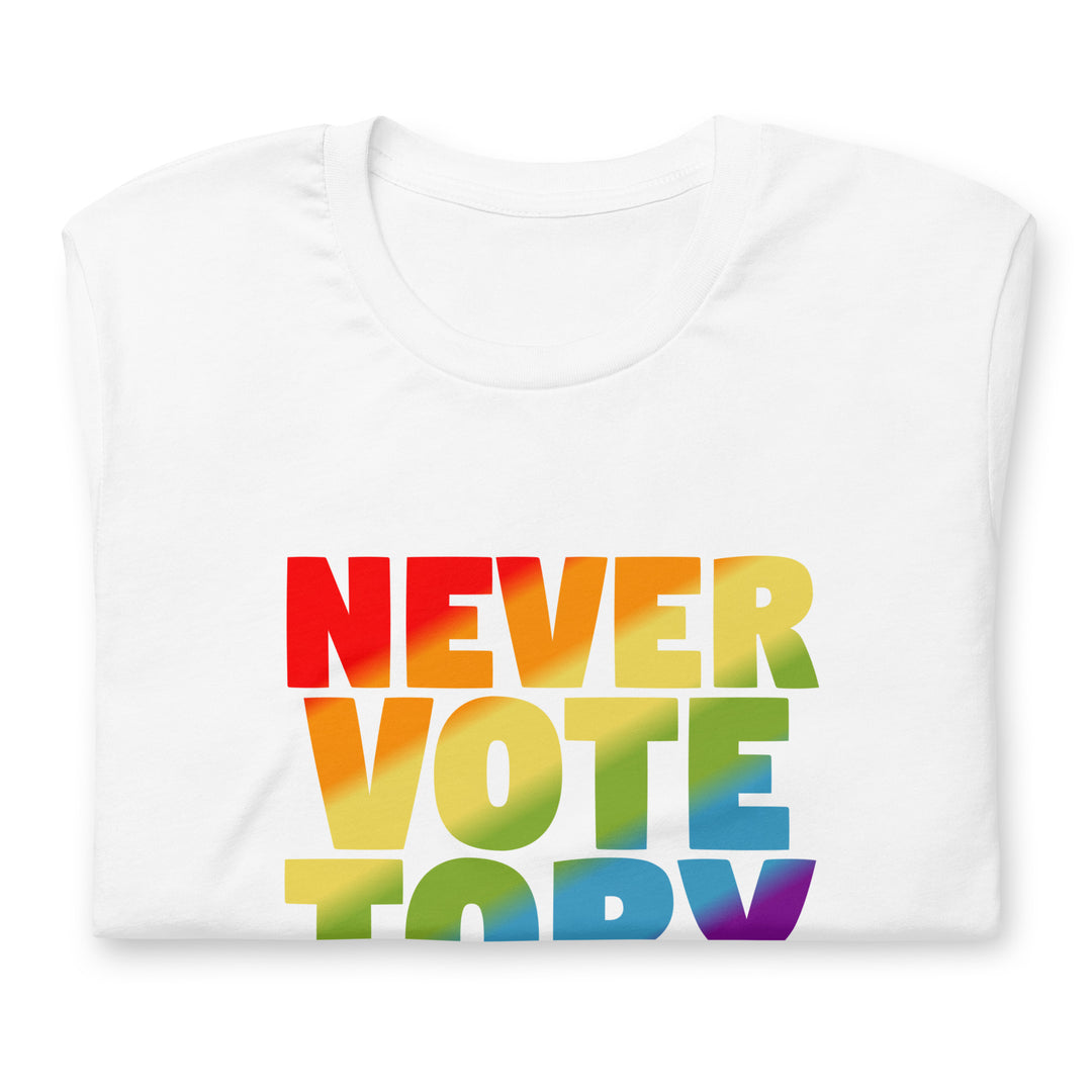 Never Vote Tory T-Shirt T-shirts The Rainbow Stores