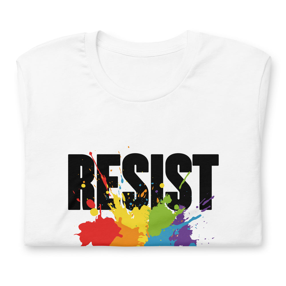 Resist Rainbow Splatter T-Shirt T-shirts The Rainbow Stores