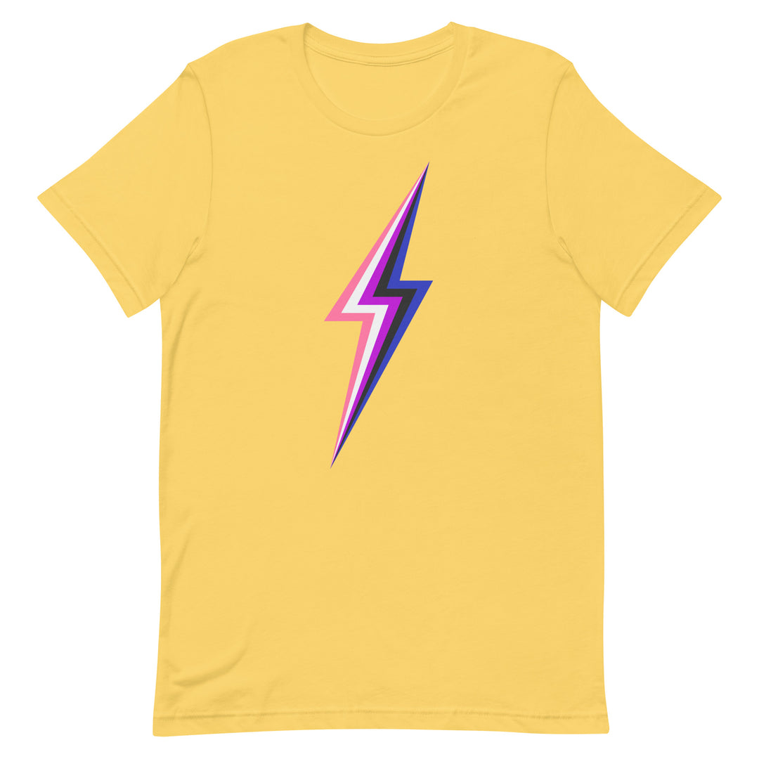 Gender-Fluid Lightning T-Shirt T-shirts The Rainbow Stores