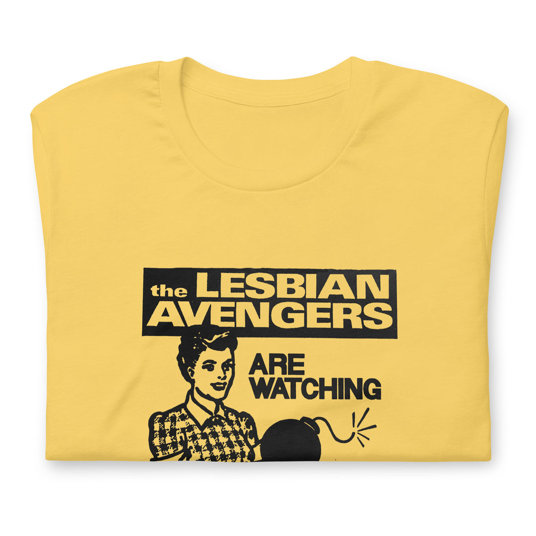 Lesbian Avengers Are Watching T-Shirt T-shirts The Rainbow Stores