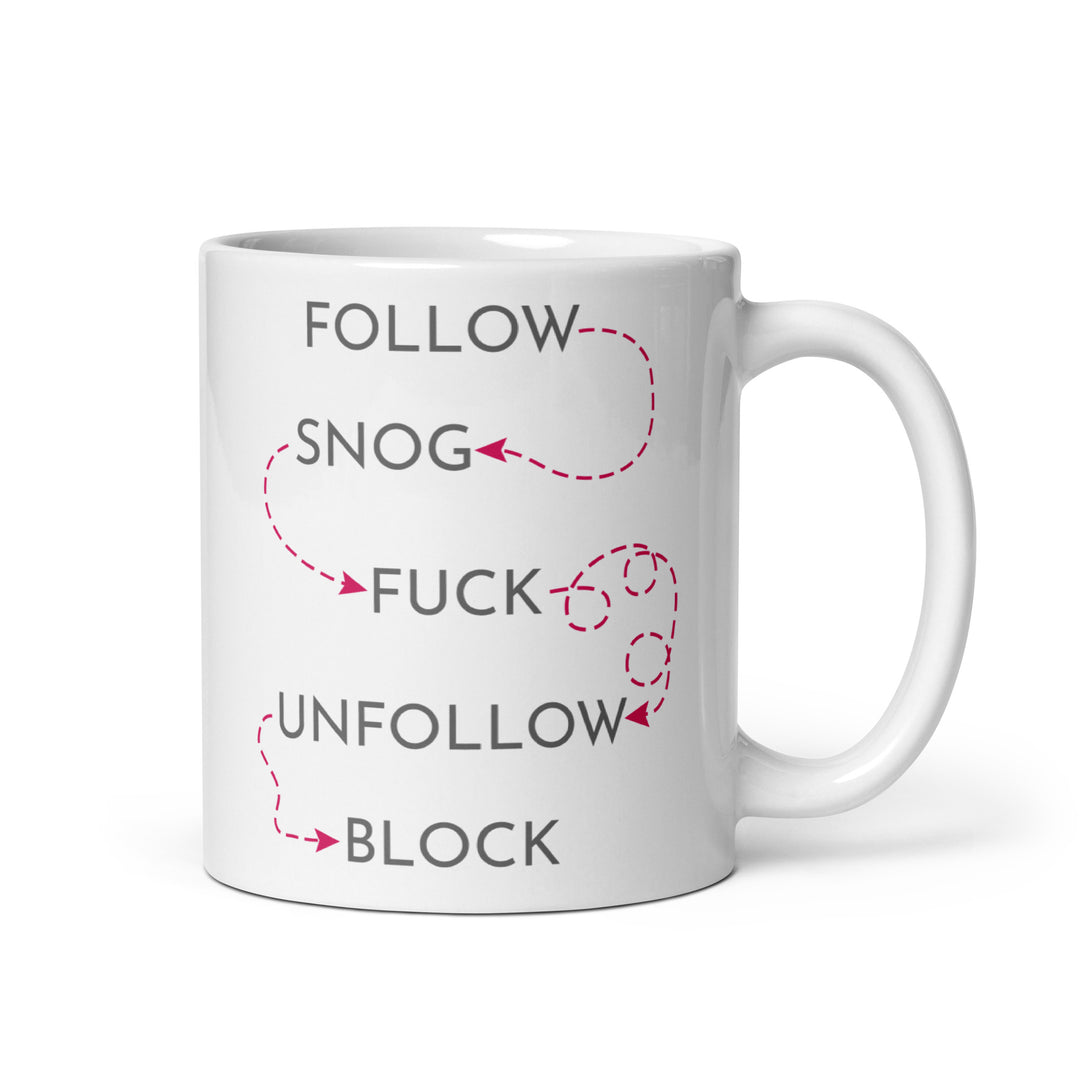 Follow Snog Mug Mugs The Rainbow Stores