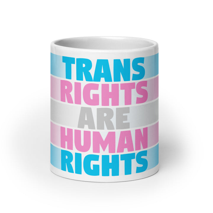 Trans Rights Are Human Rights Flag Mug Mugs The Rainbow Stores