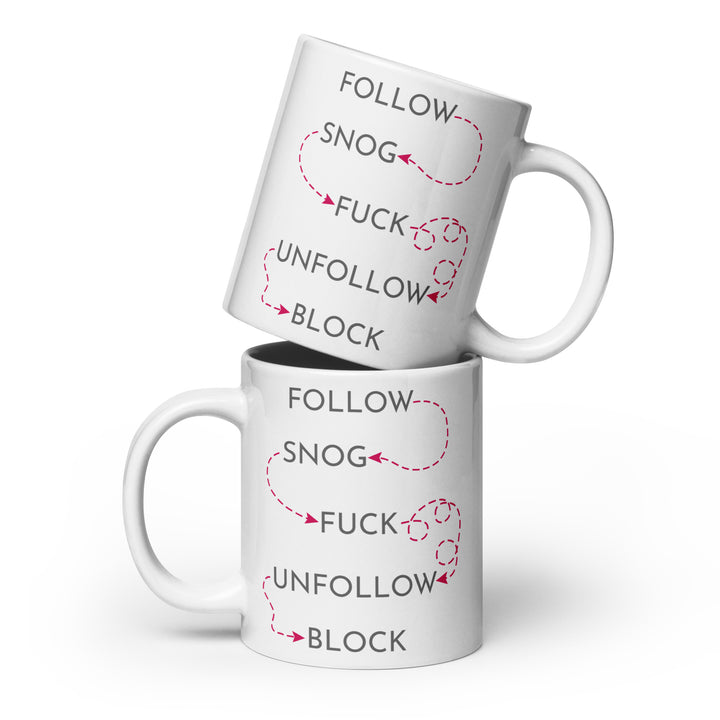 Follow Snog Mug Mugs The Rainbow Stores