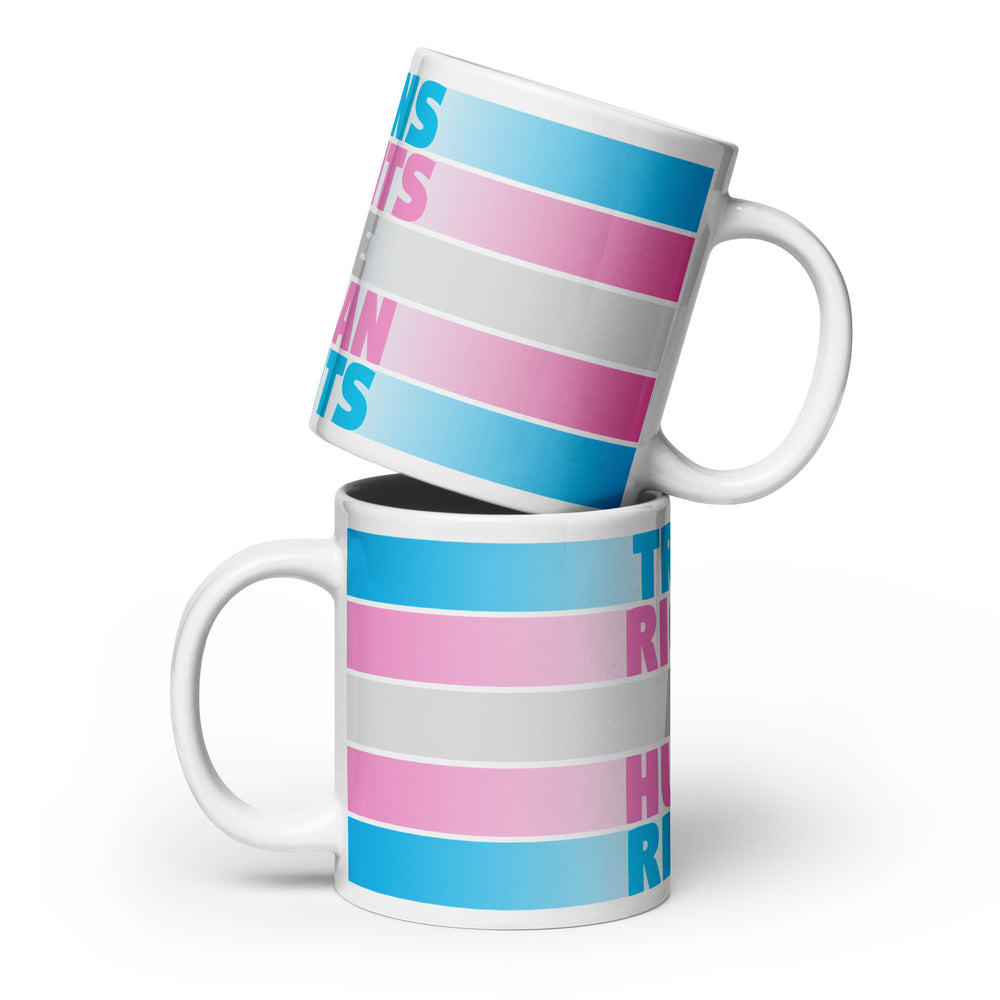 Trans Rights Are Human Rights Flag Mug Mugs The Rainbow Stores