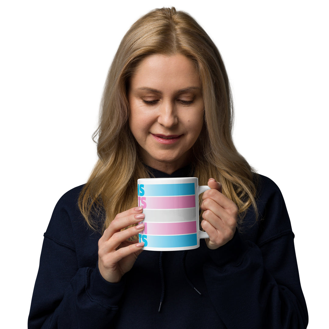 Trans Rights Are Human Rights Flag Mug Mugs The Rainbow Stores