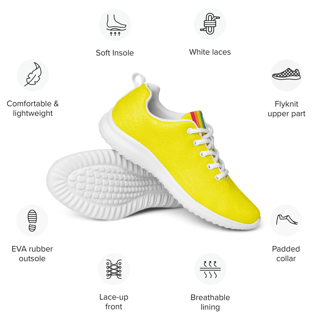 Yellow Rainbow Pride Trainers (female sizes) Trainers The Rainbow Stores