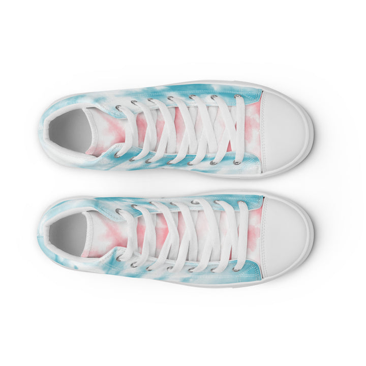 Tie Dyed Trans Pride High Top Trainers (female sizes) High Tops The Rainbow Stores