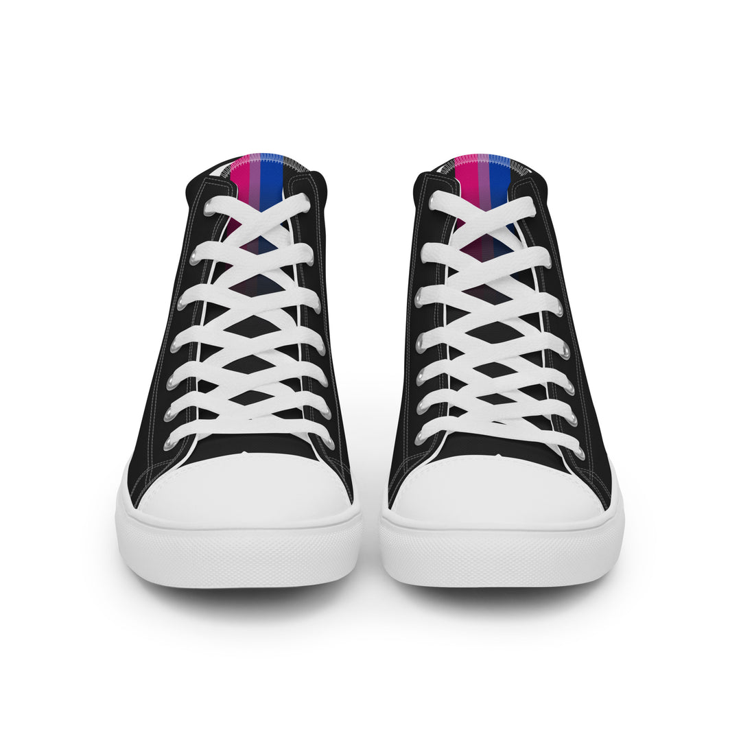 Bi Pride Black High Top Trainers (female sizes) High Tops The Rainbow Stores