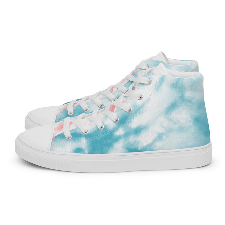 Tie Dyed Trans Pride High Top Trainers (female sizes) High Tops The Rainbow Stores