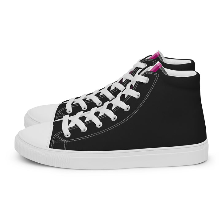 Lesbian Pride Black High Top Trainers (female sizes) High Tops The Rainbow Stores