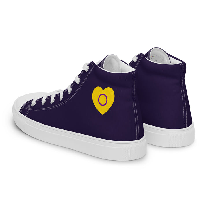 Intersex Pride Heart High Top Trainers (female sizes) High Tops The Rainbow Stores