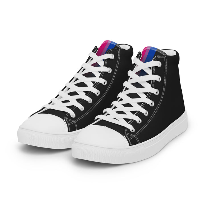 Bi Pride Black High Top Trainers (female sizes) High Tops The Rainbow Stores