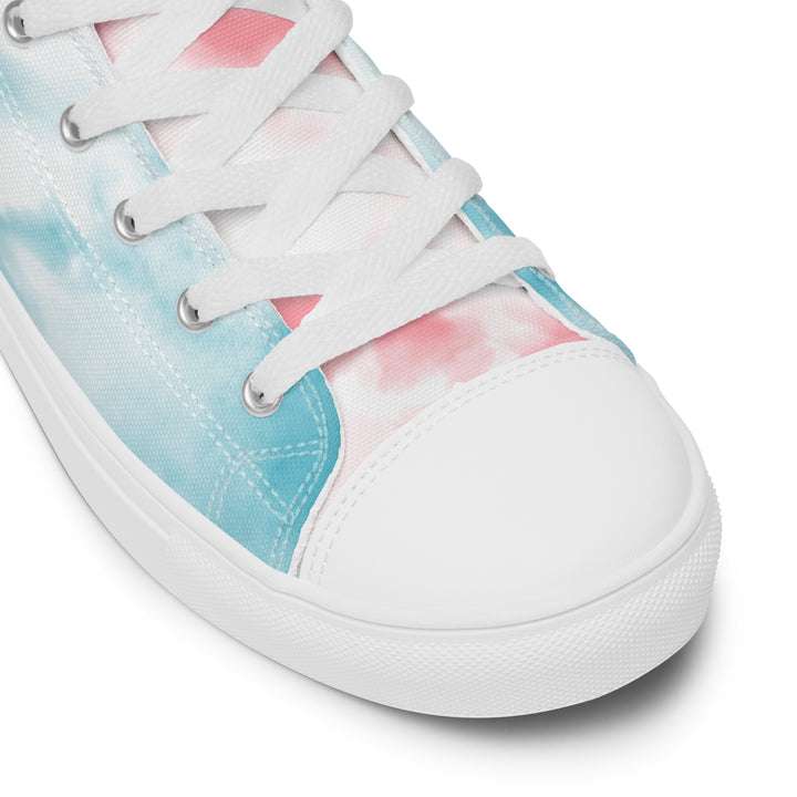 Tie Dyed Trans Pride High Top Trainers (female sizes) High Tops The Rainbow Stores