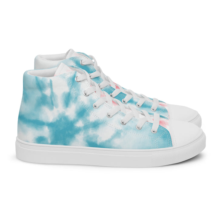 Tie Dyed Trans Pride High Top Trainers (female sizes) High Tops The Rainbow Stores