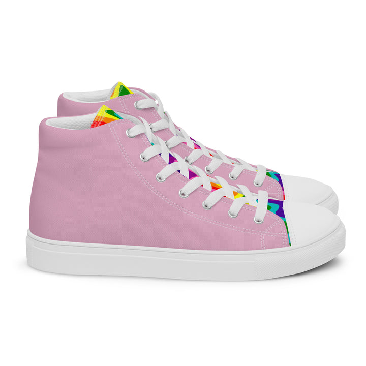 Pink and Original Pride Flag High Top Trainers (female sizes) High Tops The Rainbow Stores