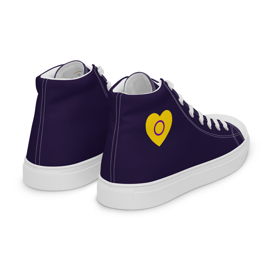 Intersex Pride Heart High Top Trainers (female sizes) High Tops The Rainbow Stores