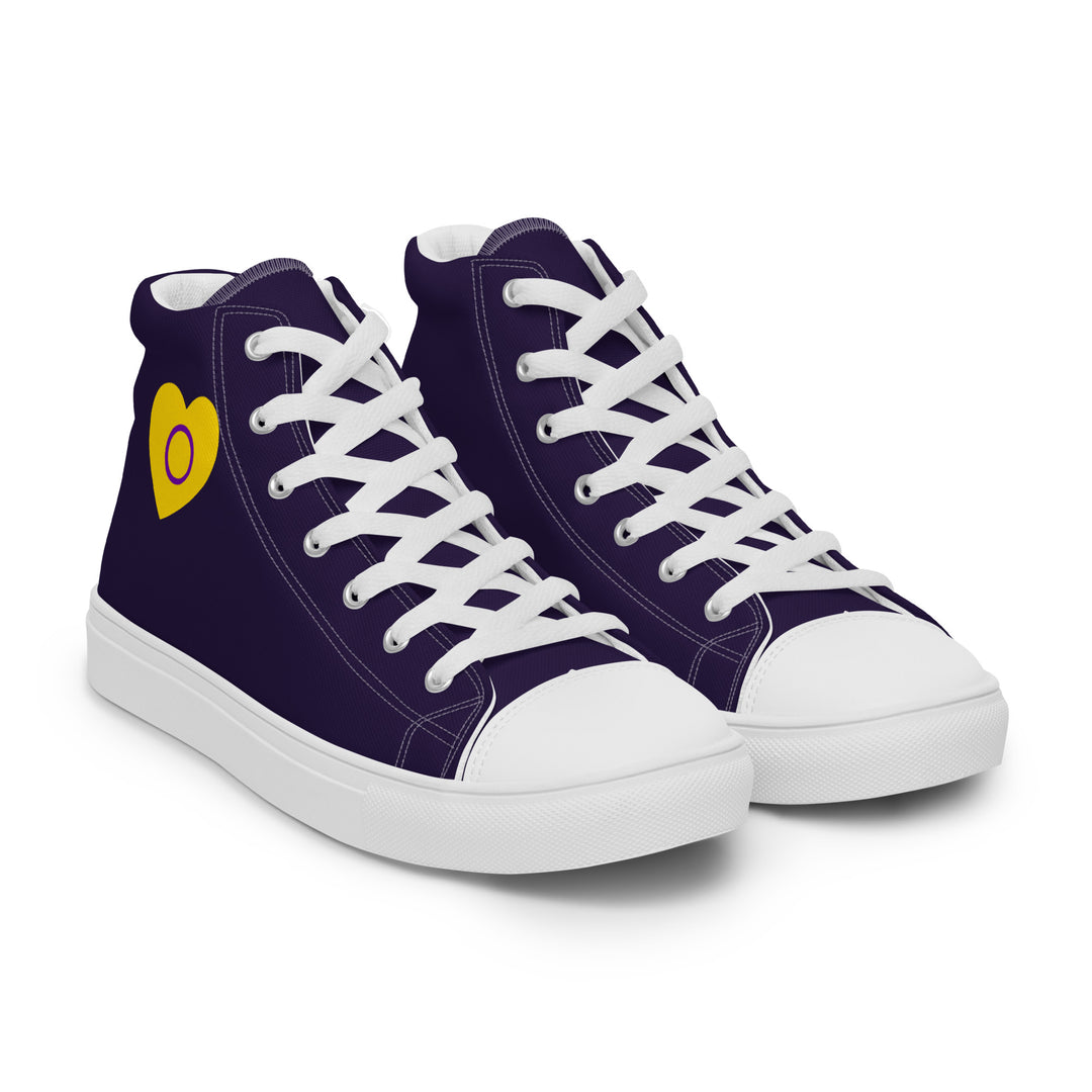 Intersex Pride Heart High Top Trainers (female sizes) High Tops The Rainbow Stores