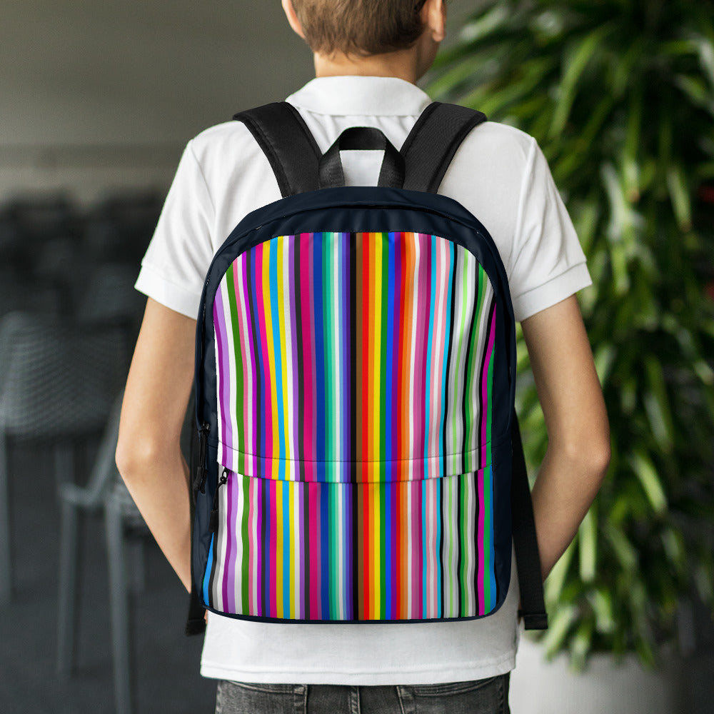 LGBTQ+ Pride Flags Barcode Backpack Bags The Rainbow Stores