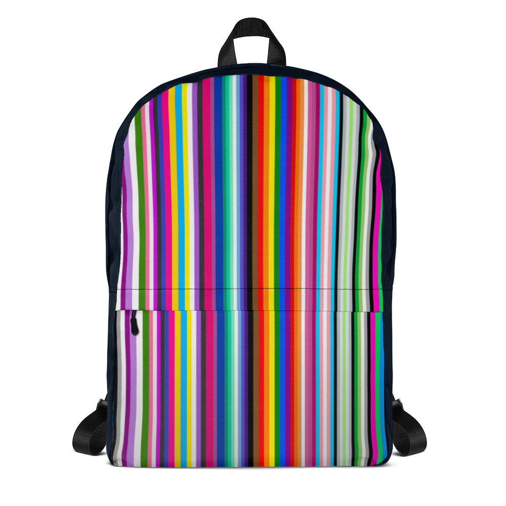 LGBTQ+ Pride Flags Barcode Backpack Bags The Rainbow Stores