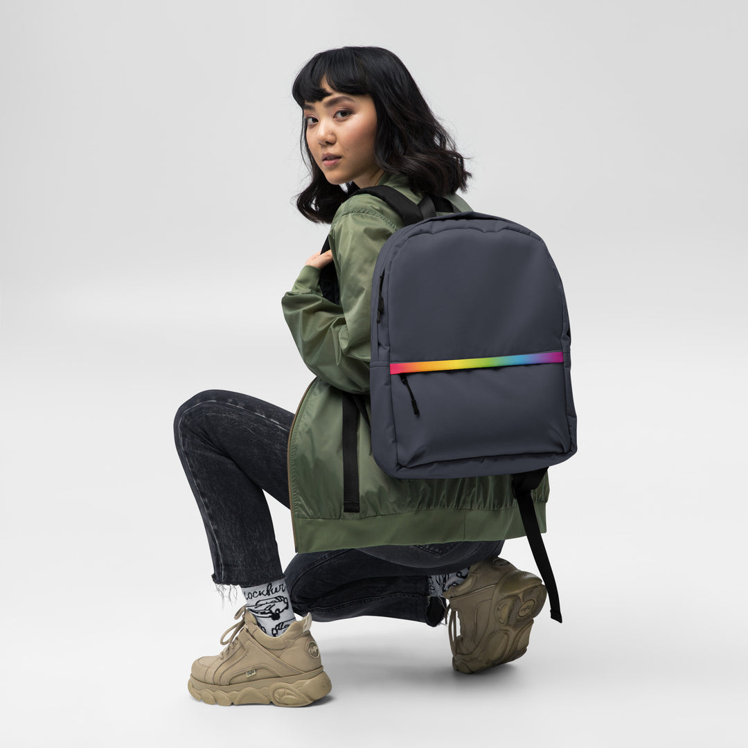 Rainbow Gradient Stripe Backpack Bags The Rainbow Stores