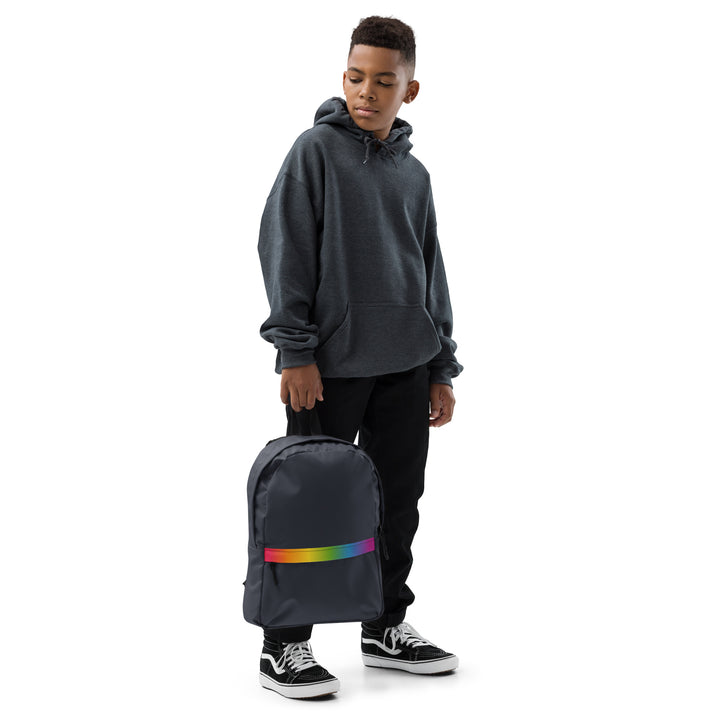 Rainbow Gradient Stripe Backpack Bags The Rainbow Stores