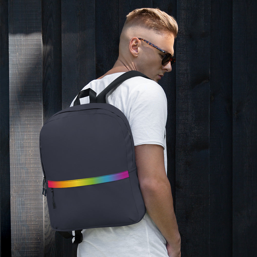 Rainbow Gradient Stripe Backpack Bags The Rainbow Stores