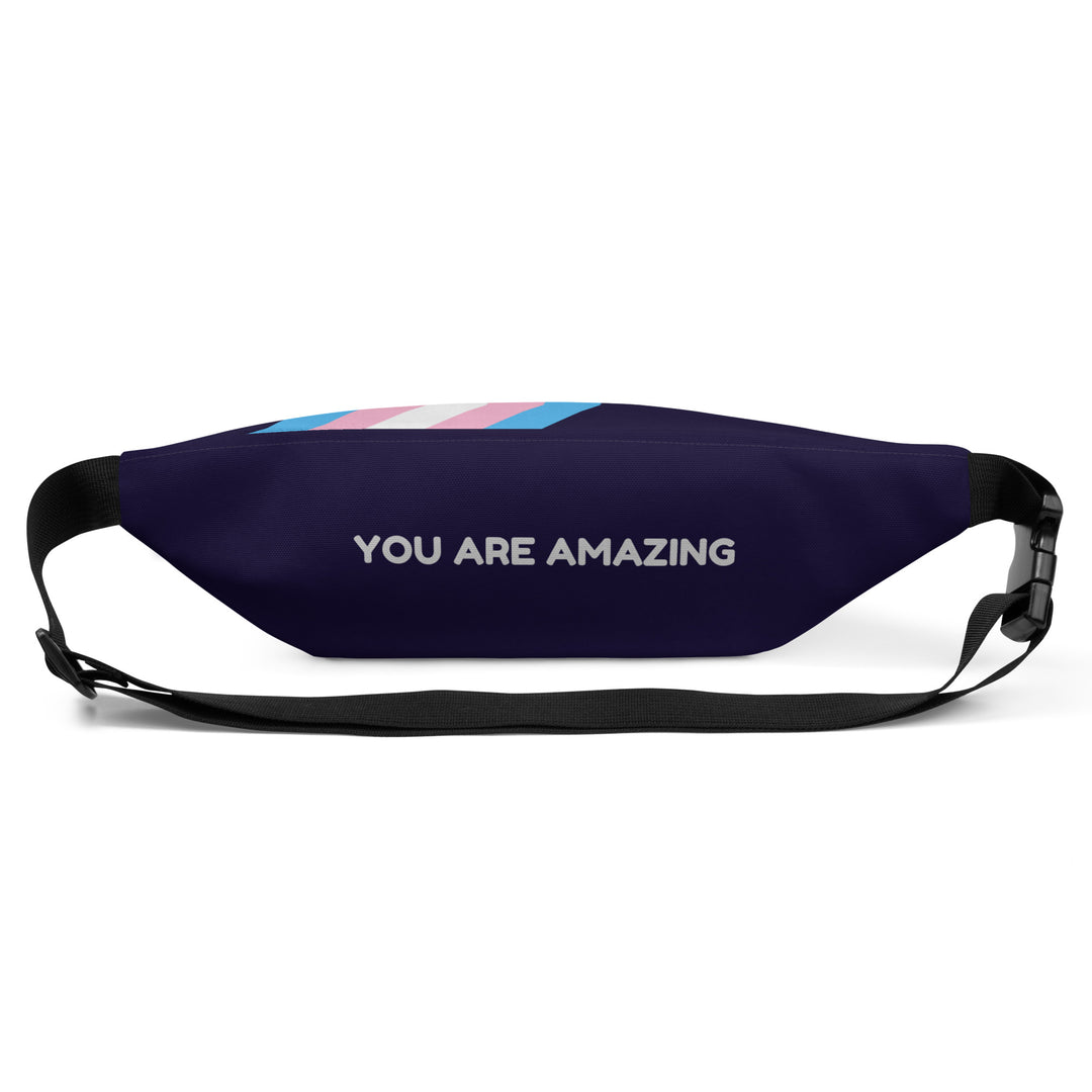 Trans Pride Flag Diagonal Fanny Pack/Bum Bag Bags The Rainbow Stores