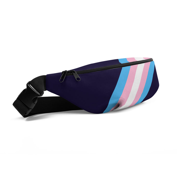 Trans Pride Flag Diagonal Fanny Pack/Bum Bag Bags The Rainbow Stores