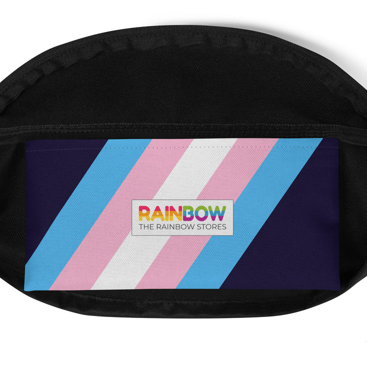 Trans Pride Flag Diagonal Fanny Pack/Bum Bag Bags The Rainbow Stores