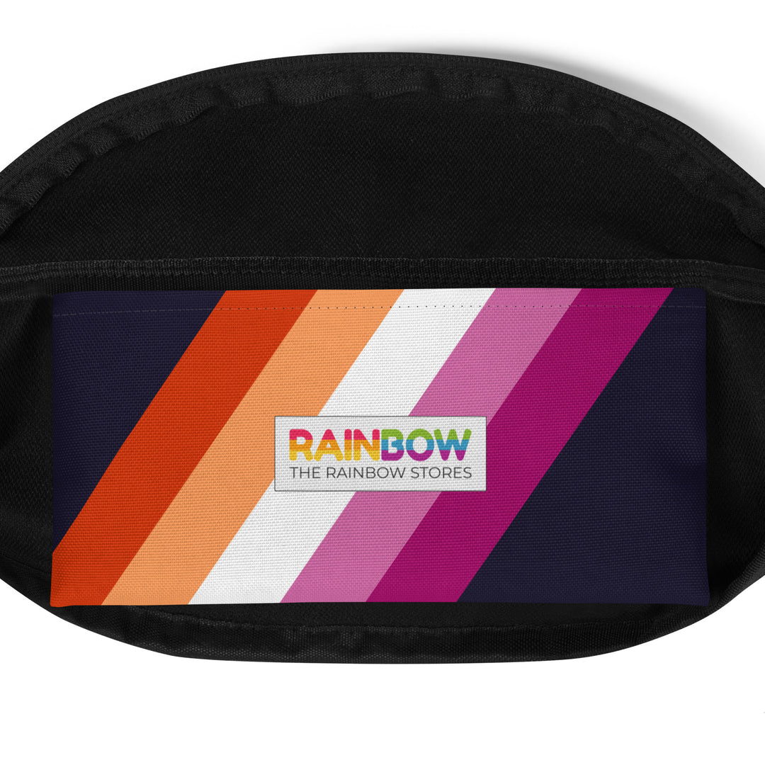 Lesbian Pride Flag Diagonal Fanny Pack/Bum Bag Bags The Rainbow Stores