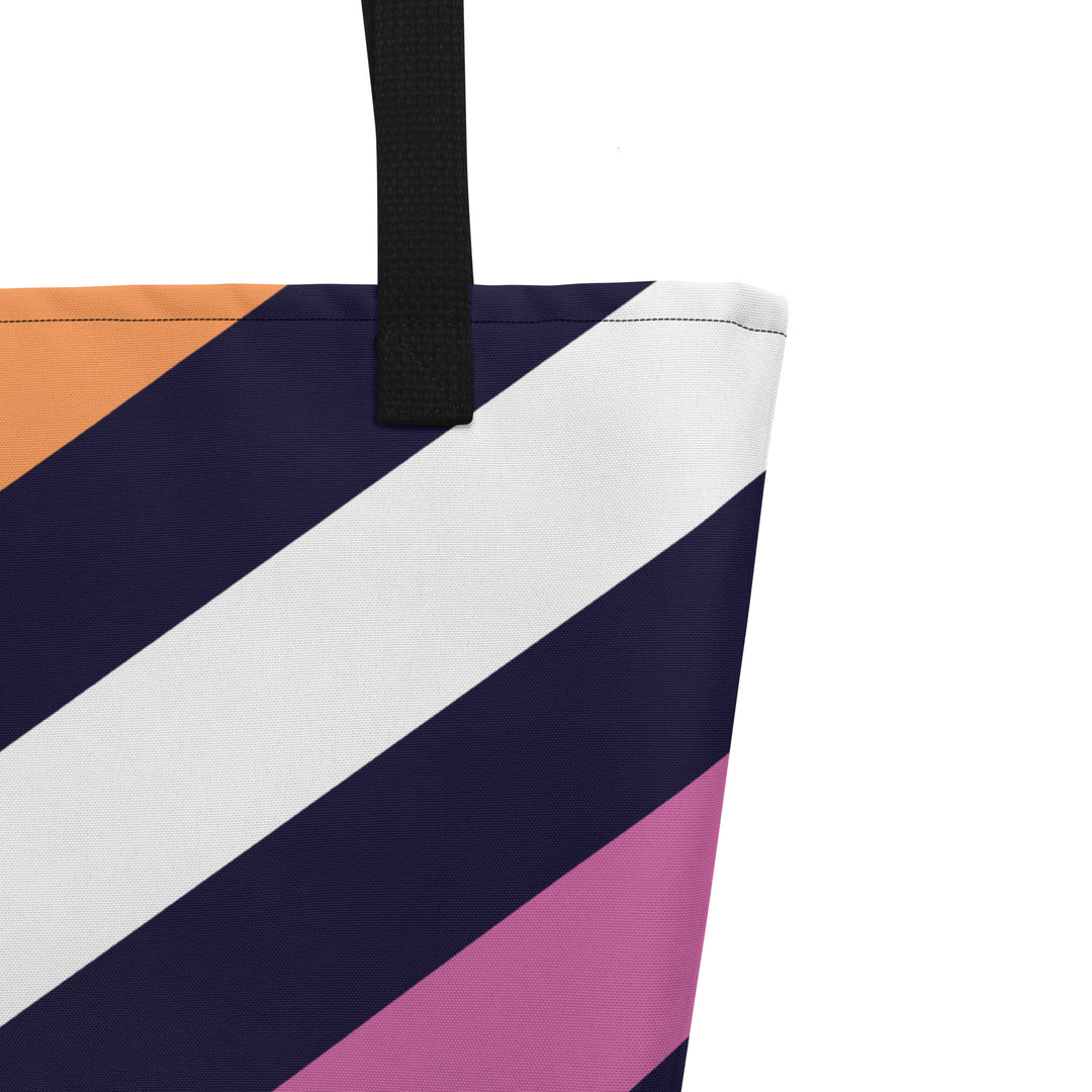 Lesbian Diagonal Stripes Beach Bag Bags The Rainbow Stores