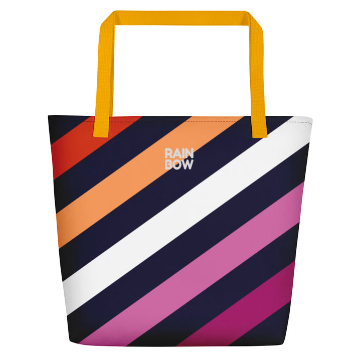 Lesbian Diagonal Stripes Beach Bag Bags The Rainbow Stores