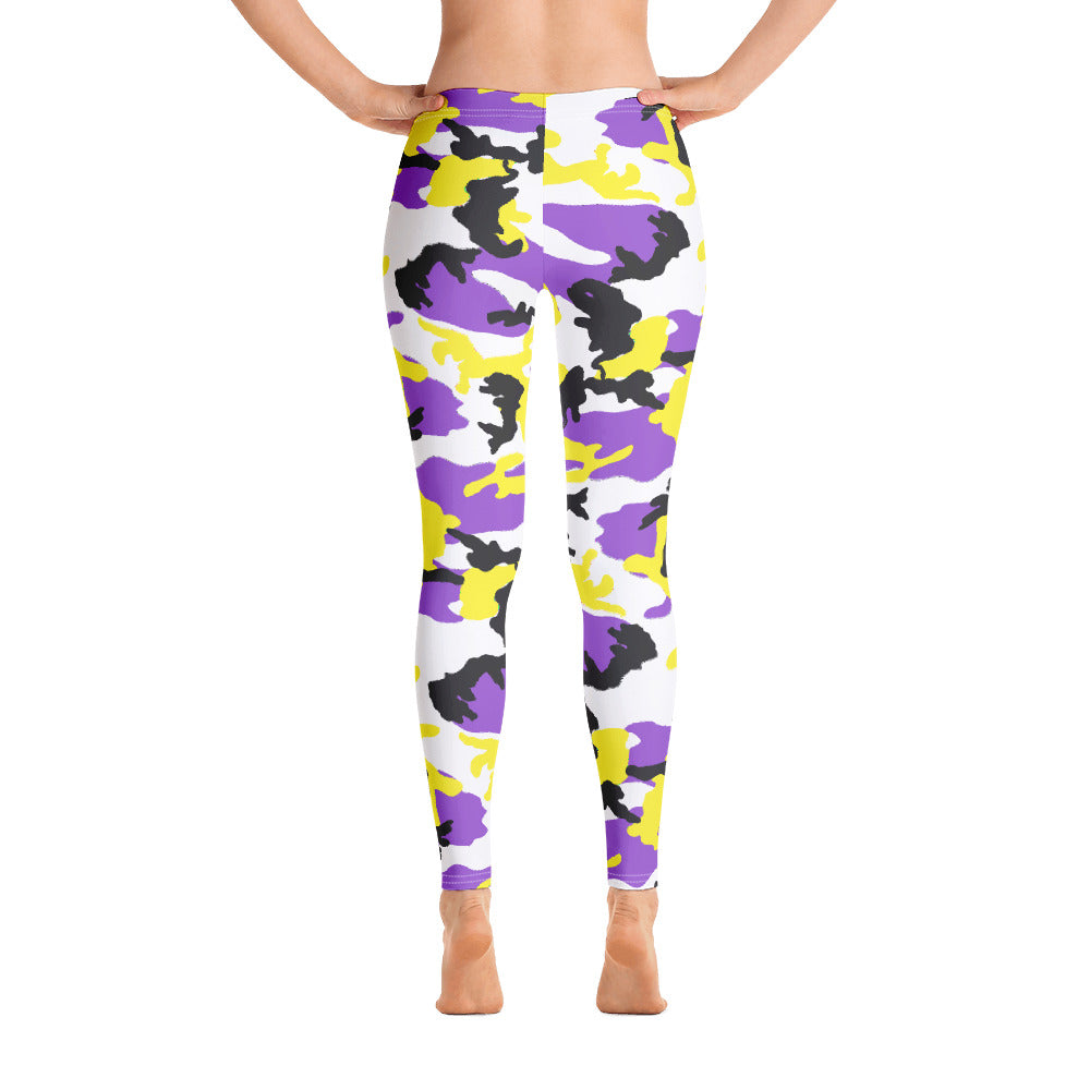 Non-Binary Camo Leggings Leggings The Rainbow Stores